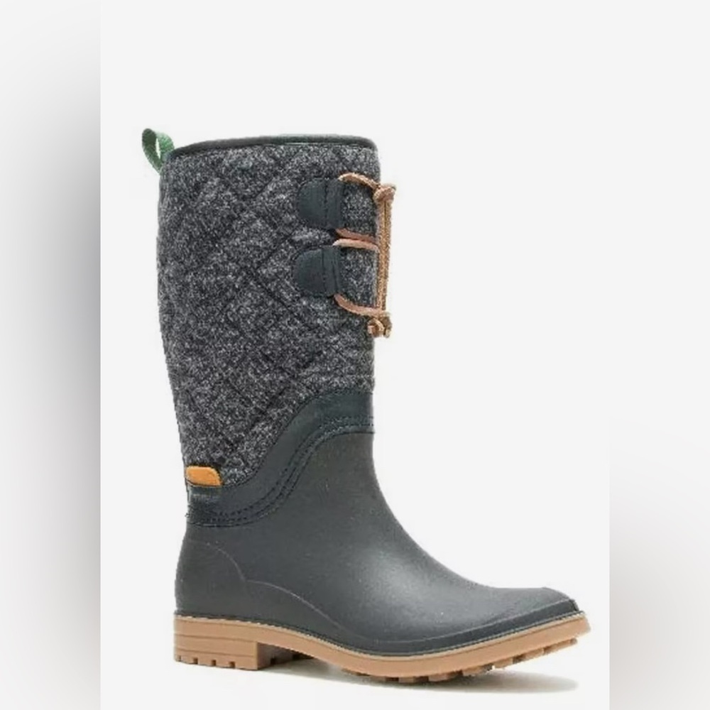 NEW KAMIK Women's Abigail Winter or Rain boots in black/white Size 5